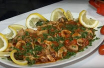 Calamari al profumo di rucola